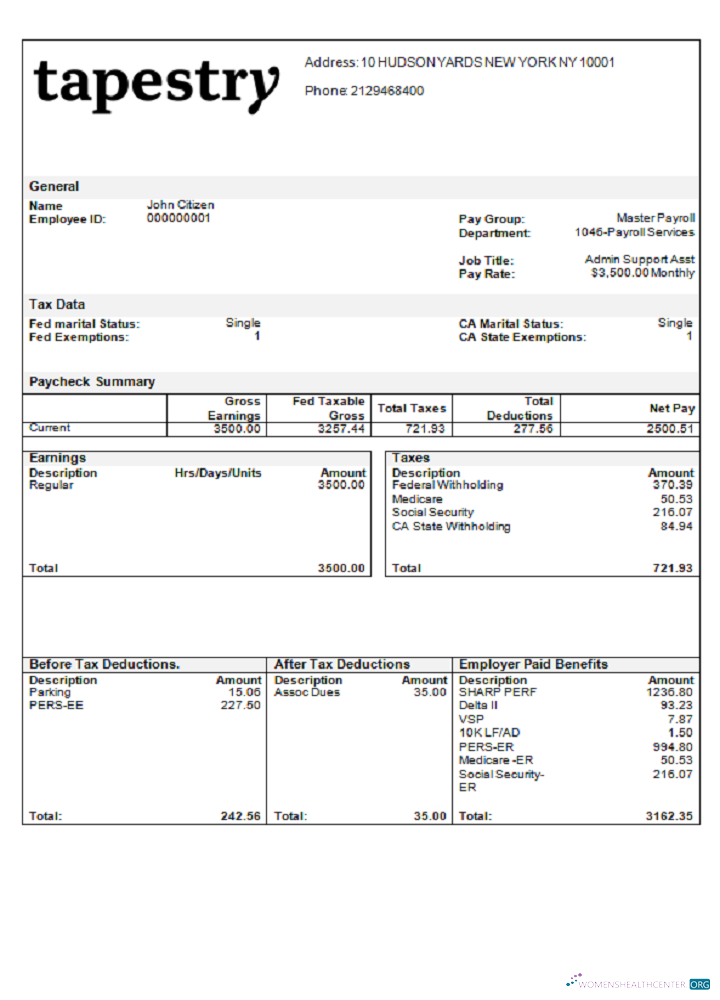 Download USA apparel company employee sheet Photoshop template
